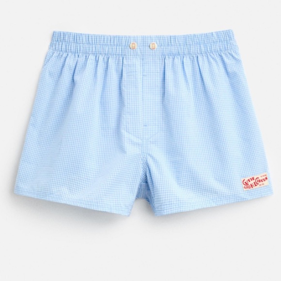 **RARE-**Nib- Zara Man-LABEL POPLIN BOXERS X HARRY LAMBERT-L - Picture 1 of 4